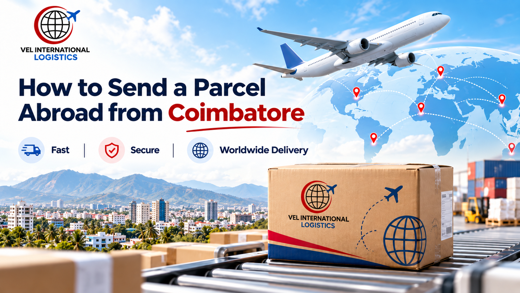 How to send a parcel abroad from Coimbatore with documents, packing, customs and courier options. Get pickup help and request a quote today.